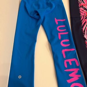 Lulu lemon, and lili Pulitzer leggings.